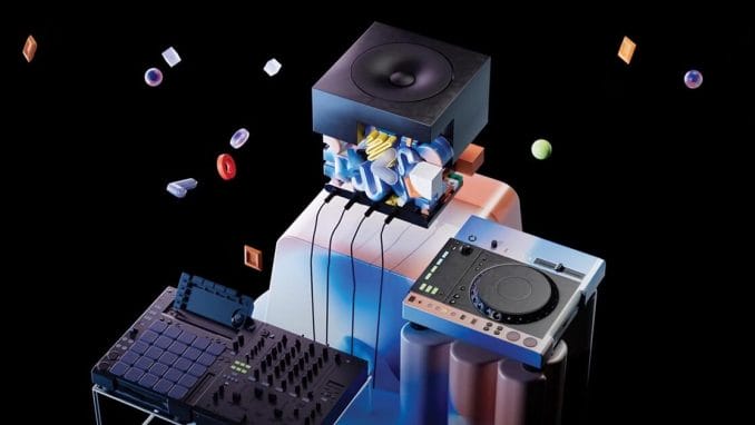 Digital illustration of sound equipment